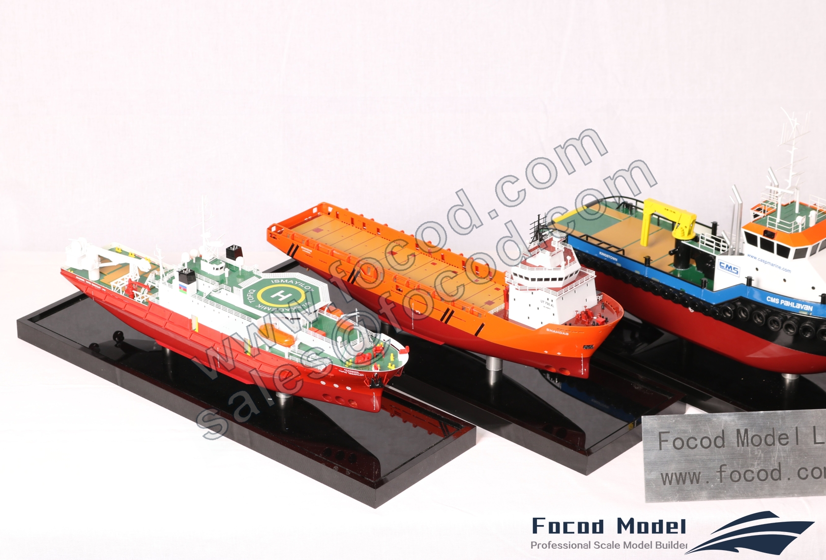 customized model of five 40cm ship models
